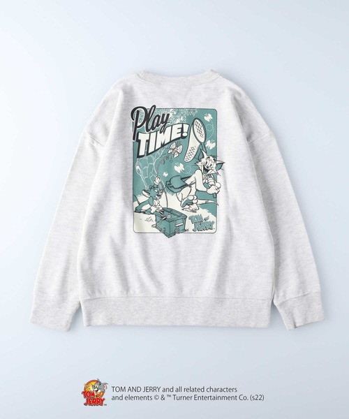 Right-on（ライトオン）の「【キャラクター】トムとジェリースウェット（スウェット・キッズ・ブラック/オフホワイト/グリーン・120/130/105/140/150）」の2枚目の写真