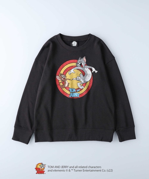 Right-on（ライトオン）の「【キャラクター】トムとジェリースウェット（スウェット・キッズ・ブラック/オフホワイト/グリーン・120/130/105/140/150）」の11枚目の写真