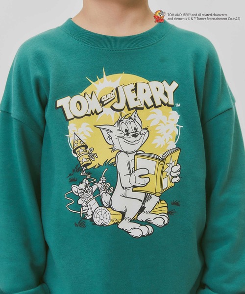 Right-on（ライトオン）の「【キャラクター】トムとジェリースウェット（スウェット・キッズ・ブラック/オフホワイト/グリーン・120/130/105/140/150）」の9枚目の写真