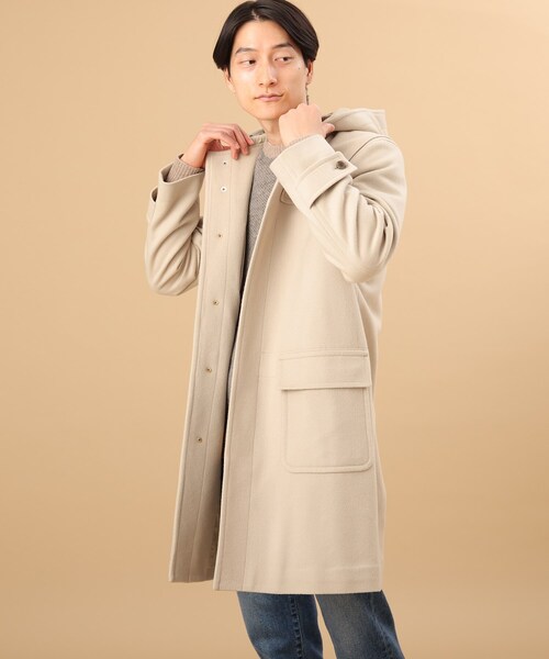 TAKEO KIKUCHI ダッフルコート L 毛100％ グレー