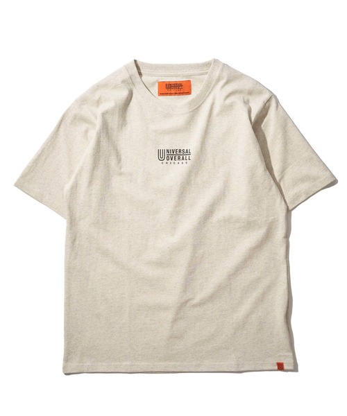 UNIVERSAL OVERALL(ユニバーサルオーバーオール)の「【UNIVERSAL OVERALL】 CENTER LOGO TEE / センターロゴ プリント Tシャツ(Tシャツ/カットソー・メンズ・グレー/ブラック/ホワイト/グリーン/ネイビー/オートミール・SMALL/MEDIUM/LARGE/X-LARGE)」の13枚目の写真