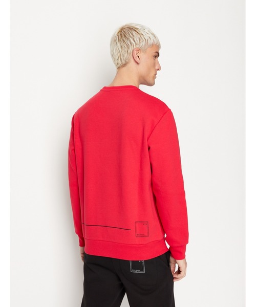 ARMANI EXCHANGE レッド スウェット上下セット 上L 下M ARMANI EXCHANGE（アルマーニエクスチェンジ）の「【A|X アルマーニ