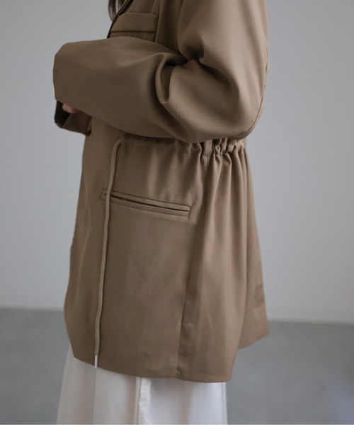 sakishimatokyo（サキシマトーキョー）の「ドロストオーバーテーラードジャケット（テーラードジャケット・レディース・ブラック/ベージュ・FREE）」の19枚目の写真