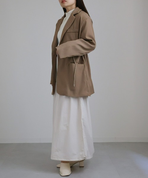 sakishimatokyo（サキシマトーキョー）の「ドロストオーバーテーラードジャケット（テーラードジャケット・レディース・ブラック/ベージュ・FREE）」の21枚目の写真