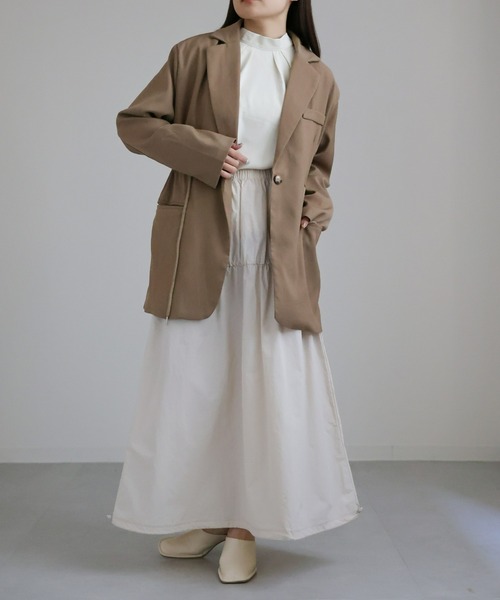 sakishimatokyo（サキシマトーキョー）の「ドロストオーバーテーラードジャケット（テーラードジャケット・レディース・ブラック/ベージュ・FREE）」の8枚目の写真