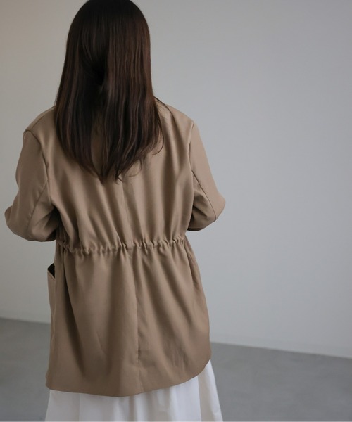 sakishimatokyo（サキシマトーキョー）の「ドロストオーバーテーラードジャケット（テーラードジャケット・レディース・ブラック/ベージュ・FREE）」の11枚目の写真