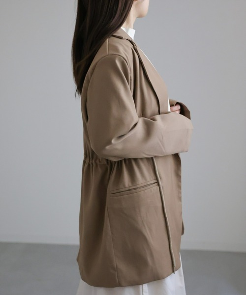 sakishimatokyo（サキシマトーキョー）の「ドロストオーバーテーラードジャケット（テーラードジャケット・レディース・ブラック/ベージュ・FREE）」の12枚目の写真