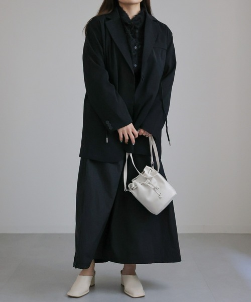 sakishimatokyo（サキシマトーキョー）の「ドロストオーバーテーラードジャケット（テーラードジャケット・レディース・ブラック/ベージュ・FREE）」の14枚目の写真
