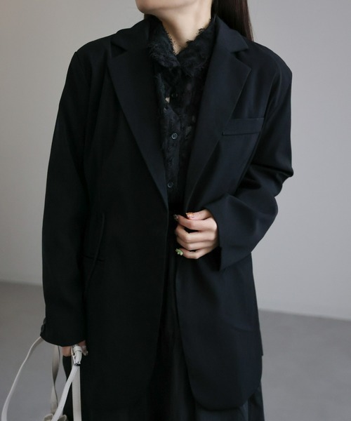 sakishimatokyo（サキシマトーキョー）の「ドロストオーバーテーラードジャケット（テーラードジャケット・レディース・ブラック/ベージュ・FREE）」の15枚目の写真
