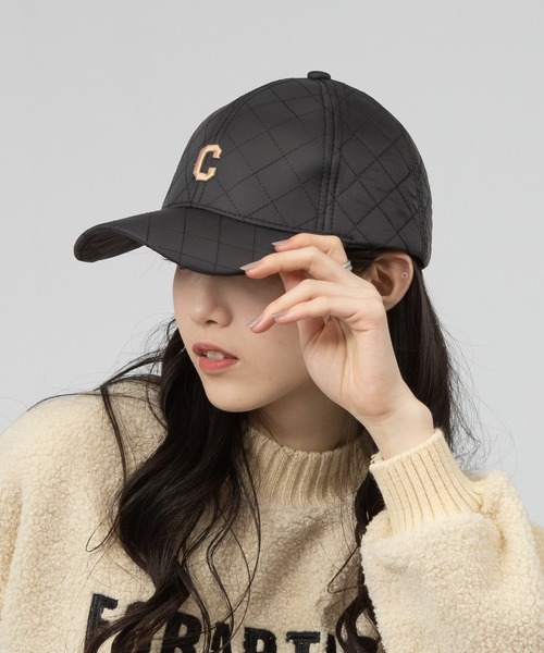 meJane(ミージェーン)の「キルティング ロゴCAP(キャップ・レディース・アイボリー/ブラック/ブラウン・FREE)」の3枚目の写真