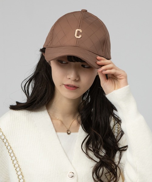 meJane(ミージェーン)の「キルティング ロゴCAP(キャップ・レディース・アイボリー/ブラック/ブラウン・FREE)」の4枚目の写真