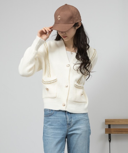 meJane(ミージェーン)の「キルティング ロゴCAP(キャップ・レディース・アイボリー/ブラック/ブラウン・FREE)」の13枚目の写真