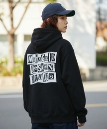 『mahagrid/マハグリッド』RANSOM NOTE HOODIE/ランサムノート プルオーバーパーカー