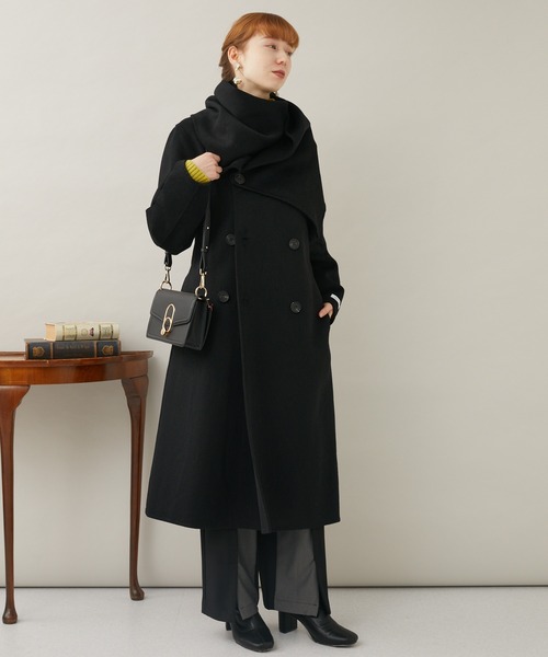 DOLLUPOOPS（ドールアップウップス）の「doll up oops ストールドッキングコート（その他アウター・レディース・ブラック/アイボリー・FREE）」の21枚目の写真