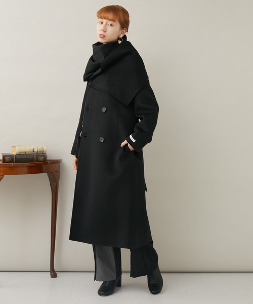 DOLLUPOOPS（ドールアップウップス）の「doll up oops ストールドッキングコート（その他アウター・レディース・ブラック/アイボリー・FREE）」の22枚目の写真