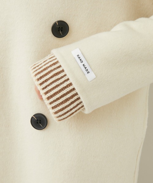 DOLLUPOOPS（ドールアップウップス）の「doll up oops ストールドッキングコート（その他アウター・レディース・ブラック/アイボリー・FREE）」の10枚目の写真