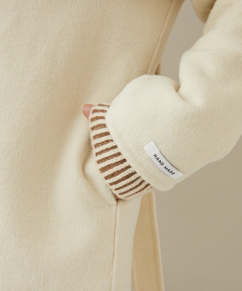 DOLLUPOOPS（ドールアップウップス）の「doll up oops ストールドッキングコート（その他アウター・レディース・ブラック/アイボリー・FREE）」の11枚目の写真