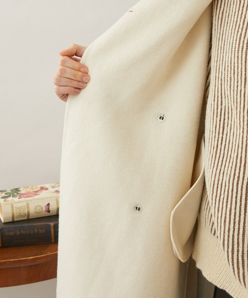 DOLLUPOOPS（ドールアップウップス）の「doll up oops ストールドッキングコート（その他アウター・レディース・ブラック/アイボリー・FREE）」の20枚目の写真