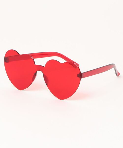 Fun & Daily（ファンアンドデイリー）の「Funny Color Heart Glasses（サングラス・レディース・イエロー/オレンジ/ブラック/レッド/グリーン/ピンク/パープル/ブルー/クリア/ブラウン・FREE）」の8枚目の写真