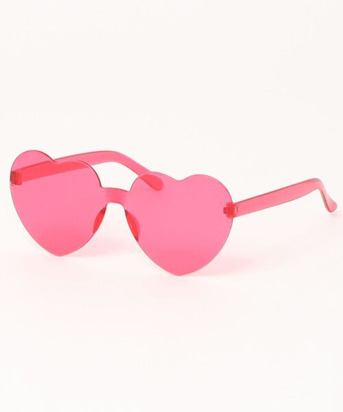 Fun & Daily（ファンアンドデイリー）の「Funny Color Heart Glasses（サングラス・レディース・イエロー/オレンジ/ブラック/レッド/グリーン/ピンク/パープル/ブルー/クリア/ブラウン・FREE）」の7枚目の写真