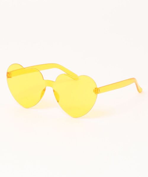 Fun & Daily（ファンアンドデイリー）の「Funny Color Heart Glasses（サングラス・レディース・イエロー/オレンジ/ブラック/レッド/グリーン/ピンク/パープル/ブルー/クリア/ブラウン・FREE）」の9枚目の写真