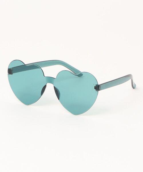 Fun & Daily（ファンアンドデイリー）の「Funny Color Heart Glasses（サングラス・レディース・イエロー/オレンジ/ブラック/レッド/グリーン/ピンク/パープル/ブルー/クリア/ブラウン・FREE）」の4枚目の写真