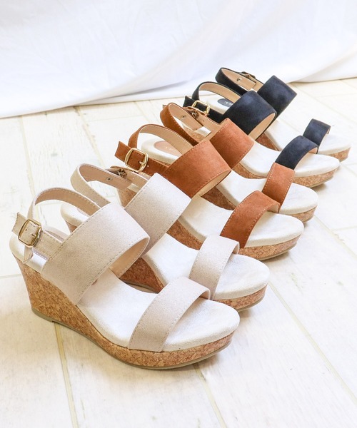 LibertyDoll(リバティードール)の「LibertyDoll/厚底 8cmウエッジヒールストラップサンダル(5525)(サンダル・レディース・ブラウン/ブラック/ベージュ・S/M/L/LL)」の6枚目の写真