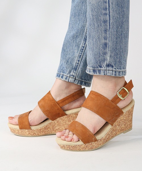 LibertyDoll(リバティードール)の「LibertyDoll/厚底 8cmウエッジヒールストラップサンダル(5525)(サンダル・レディース・ブラウン/ブラック/ベージュ・S/M/L/LL)」の7枚目の写真