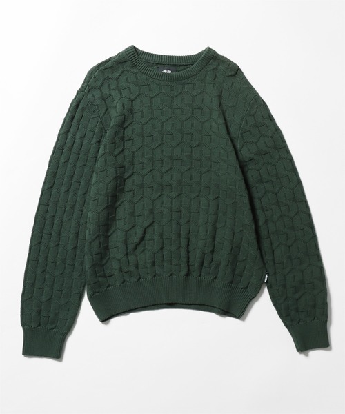 STUSSY（ステューシー）の「STUSSY/ステューシー Strand Sweater ニット セーター（ニット/セーター・メンズ・ダークグリーン/オートミール・S/M）」の10枚目の写真