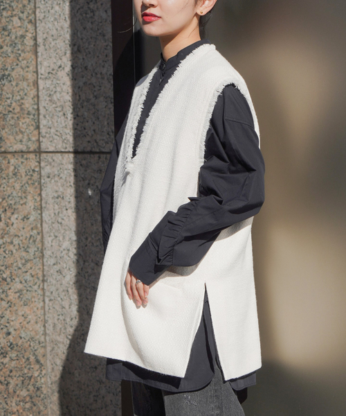 JOINT WORKS(ジョイントワークス)の「ブザムフリルドルマンシャツ(シャツ/ブラウス・レディース・ホワイト/ブラック・FREE)」の17枚目の写真