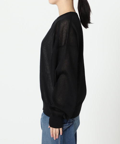 plage(プラージュ)の「RAMIE kon sheer ニット(ニット/セーター・レディース・ブラック/ベージュ・FREE)」の16枚目の写真