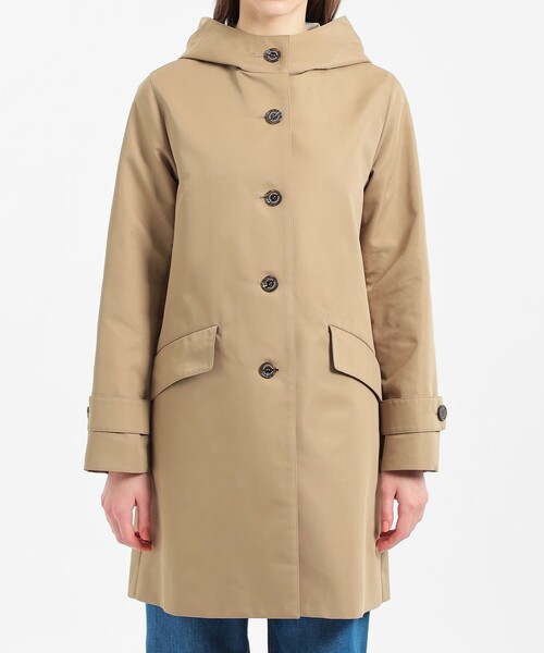 MACKINTOSH PHILOSOPHY（ﾏｯｷﾝﾄｯｼｭ ﾌｨﾛｿﾌｨｰ）の「ダブルクロスフーデッドコート（その他アウター・レディース・ダークネイビー/ベージュ・36/38）」の11枚目の写真