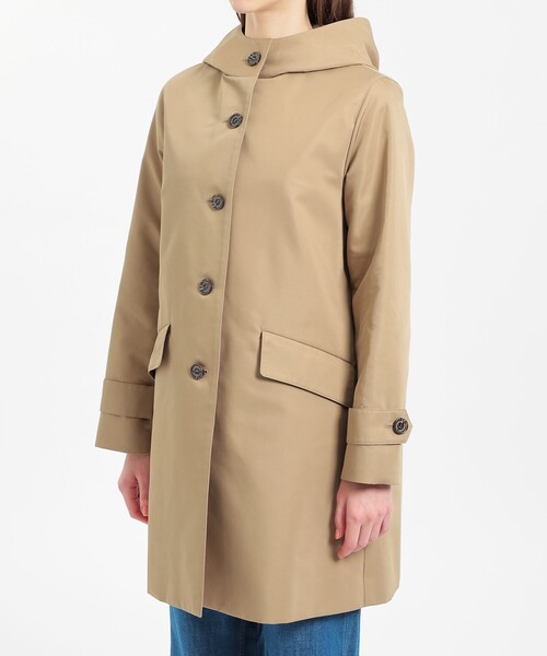 MACKINTOSH PHILOSOPHY（ﾏｯｷﾝﾄｯｼｭ ﾌｨﾛｿﾌｨｰ）の「ダブルクロスフーデッドコート（その他アウター・レディース・ダークネイビー/ベージュ・36/38）」の12枚目の写真