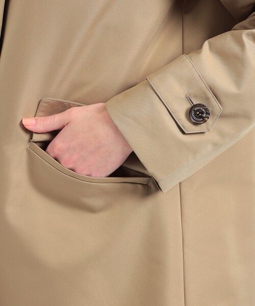 MACKINTOSH PHILOSOPHY（ﾏｯｷﾝﾄｯｼｭ ﾌｨﾛｿﾌｨｰ）の「ダブルクロスフーデッドコート（その他アウター・レディース・ダークネイビー/ベージュ・36/38）」の14枚目の写真