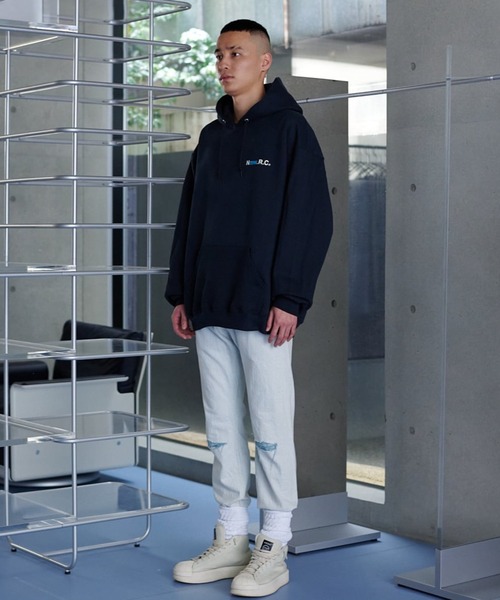 NEONSIGN（ネオンサイン）の「NEONSIGN/ネオンサイン/Ｎｍｗ.Ｒ.Ｃ．Electric Hoodie OTL（パーカー・メンズ・グレー/ブラック・46/48）」の13枚目の写真