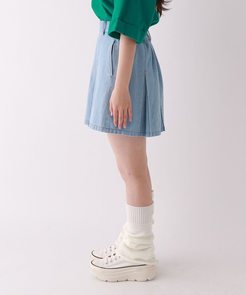 repipi armario（レピピ アルマリオ）の「BOXプリーツスカート（スカート・キッズ・ブルー系/ブラック/ベージュ/グリーン/ブラック系その他・SMALL/MEDIUM/LARGE）」の15枚目の写真