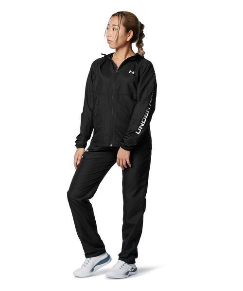 UNDER ARMOUR(アンダーアーマー)の「UAワードマーク ウーブン パンツ(トレーニング/レディース)(その他パンツ・レディース・ブラック/ダークネイビー・S/L/XL/M)」の4枚目の写真