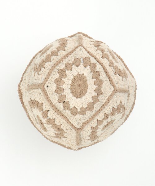 VENCEEXCHANGE（ヴァンスエクスチェンジ）の「クロシェ編みハット（ハット・レディース・ネイビー/オフホワイト/ブラック・FREE）」の11枚目の写真