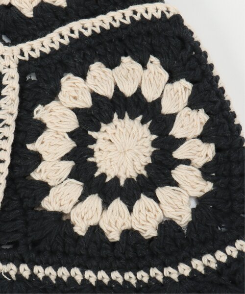 VENCEEXCHANGE（ヴァンスエクスチェンジ）の「クロシェ編みハット（ハット・レディース・ネイビー/オフホワイト/ブラック・FREE）」の13枚目の写真