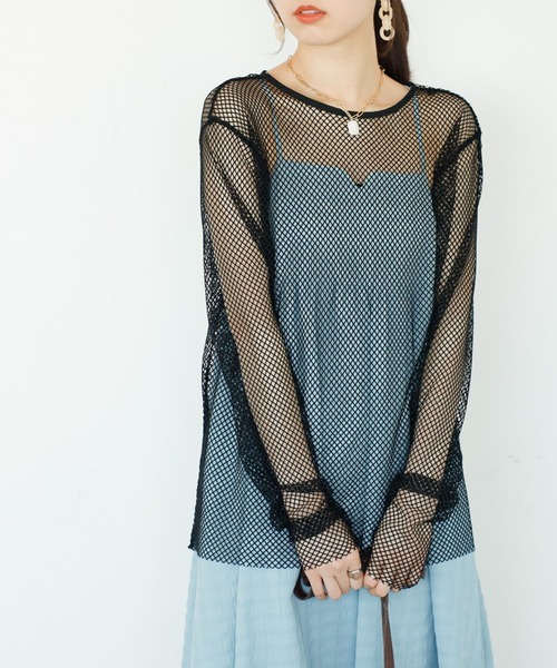 GeeRA（ジーラ）の「2wayメッシュカーディガン（カーディガン/ボレロ・レディース・オフホワイト/ブラック・MEDIUM/LARGE）」の15枚目の写真