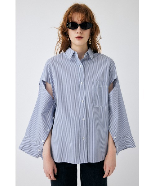 moussy - ★TV衣装★　moussy　COLOR BACK SLIT シャツ MOUSSY（マウジー）の「ARM SLIT OVER シャツ（シャツ/ブラウス