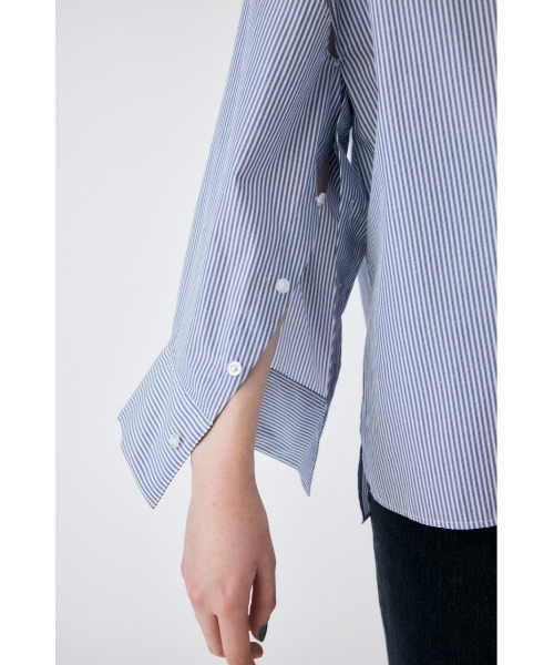 MOUSSY（マウジー）の「ARM SLIT OVER シャツ（シャツ/ブラウス・レディース・オフホワイト/ネイビー系/ピンク・FREE）」の13枚目の写真