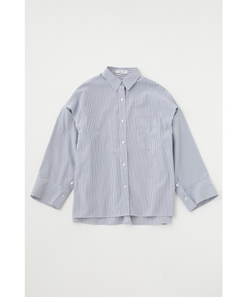 MOUSSY（マウジー）の「ARM SLIT OVER シャツ（シャツ/ブラウス・レディース・オフホワイト/ネイビー系/ピンク・FREE）」の15枚目の写真