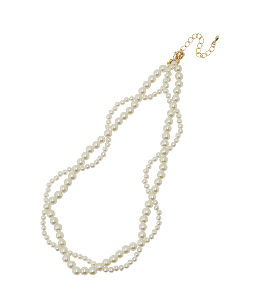 ROPE' PICNIC（ロペピクニック）の「ツイストパールショートネックレス（ネックレス・レディース・ゴールド・FREE）」の5枚目の写真