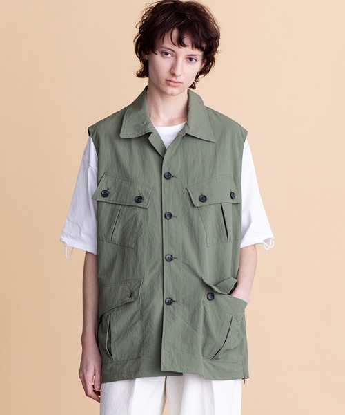 VICTIM（ヴィクティム）の「VICTIM ヴィクティム / MILITARY VEST ミリタリーベスト / VTM-23-V-027（ベスト・メンズ・ベージュ/オリーブ/ブラック・MEDIUM/LARGE）」の3枚目の写真