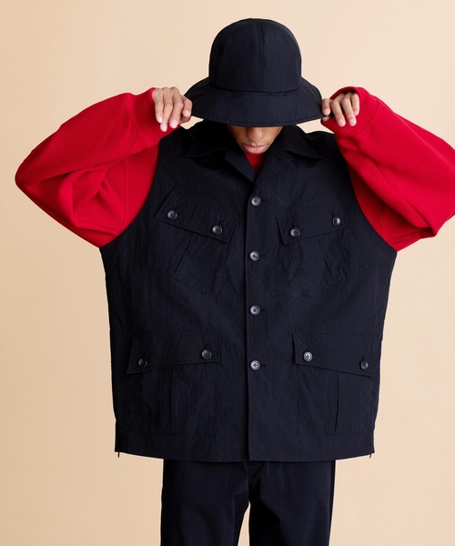 VICTIM（ヴィクティム）の「VICTIM ヴィクティム / MILITARY VEST ミリタリーベスト / VTM-23-V-027（ベスト・メンズ・ベージュ/オリーブ/ブラック・MEDIUM/LARGE）」の2枚目の写真