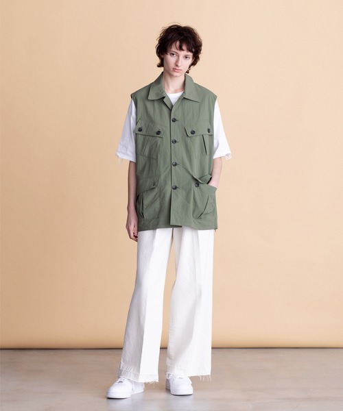 VICTIM（ヴィクティム）の「VICTIM ヴィクティム / MILITARY VEST ミリタリーベスト / VTM-23-V-027（ベスト・メンズ・ベージュ/オリーブ/ブラック・MEDIUM/LARGE）」の4枚目の写真