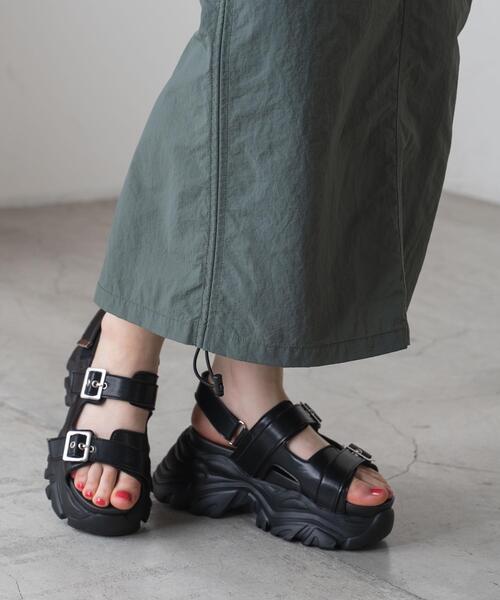 WEGO（ウィゴー）の「WEGO/PUベルトスポーツサンダル（サンダル・レディース・ホワイト/ブラック・MEDIUM/LARGE）」の18枚目の写真