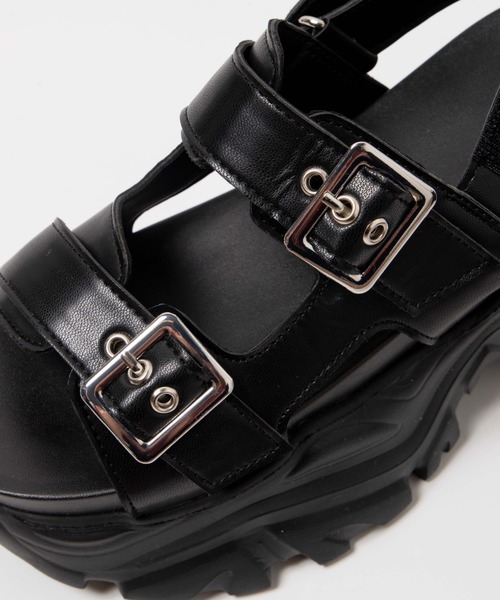 WEGO（ウィゴー）の「WEGO/PUベルトスポーツサンダル（サンダル・レディース・ホワイト/ブラック・MEDIUM/LARGE）」の10枚目の写真