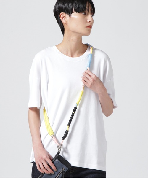 A SCENE（エーシーン）の「A SCENE/エーシーン/Design paracord shoulder（スマホグッズ・レディース・オレンジ/ブラック/イエロー/カーキ/ブラック系その他・F）」の4枚目の写真